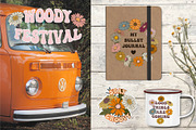Set of SVG & PNG retro Daisies, a Decorative Illustration by marie dricot (Thumbnail 5 of 10)