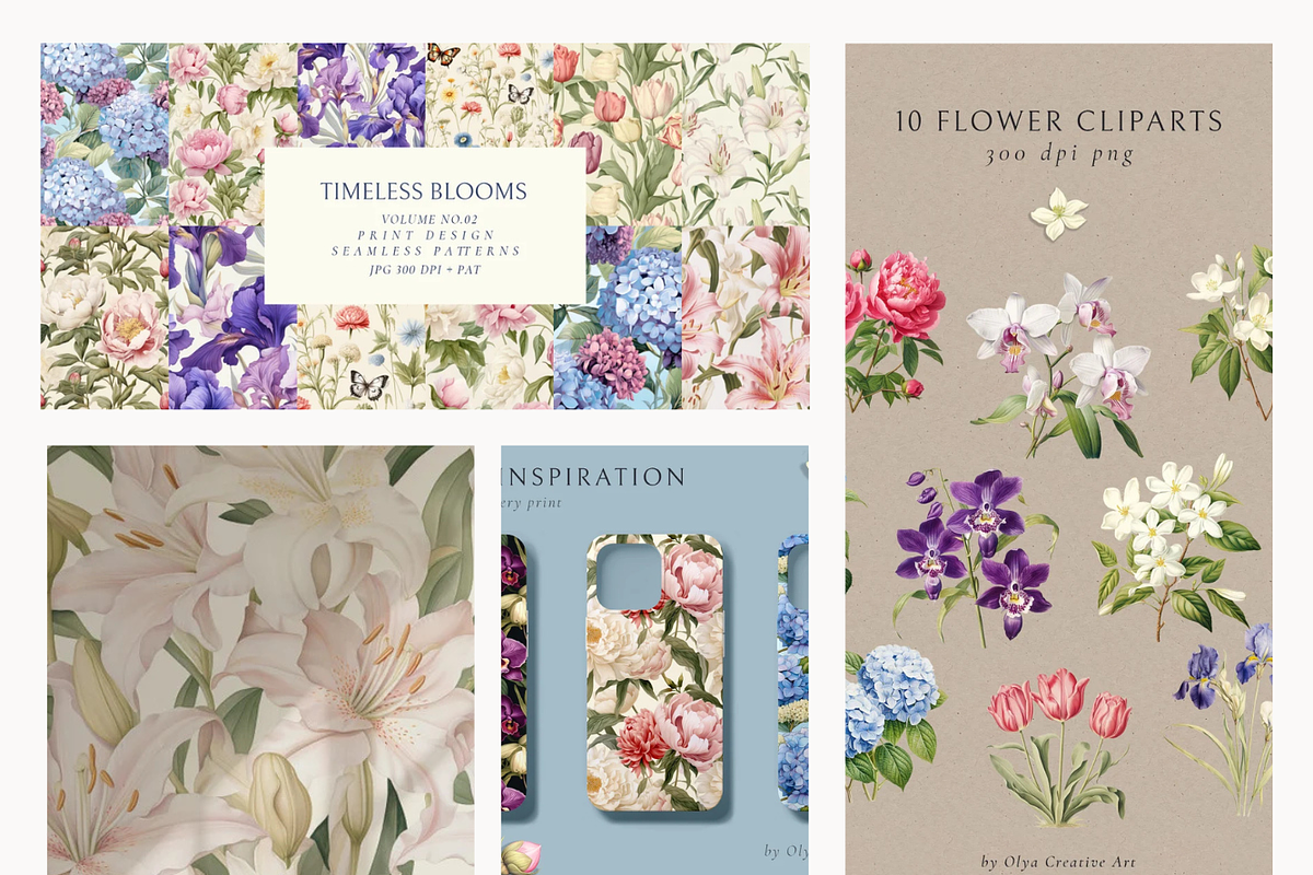 500+ Seamless Patterns Bundle, a Pattern Graphic by Olya Creative (Photo 21 of 31)