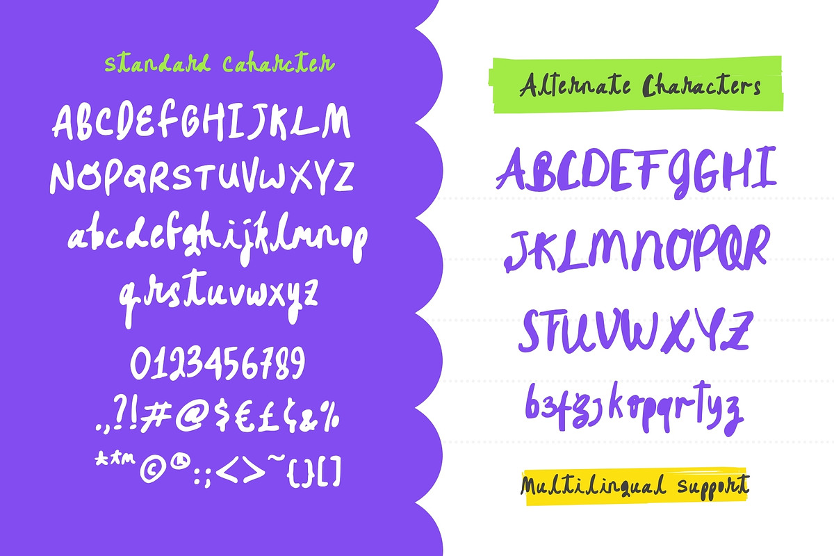 Miette Cute Marker Handwritten Font, a Handwritten Font by Sloulyfe (Photo 6 of 10)