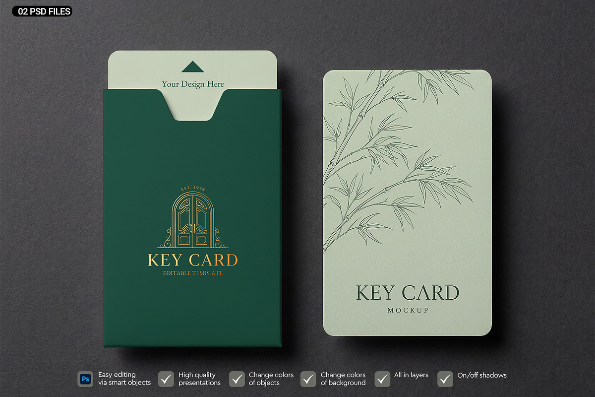 Key Card Holder Mockup Set, an Advertising Mockup by graphypix (Photo 1 of 4)