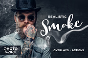 Realistic Smoke Overlays Photoshop, an Action Add-On by PhotoSpirit (Thumbnail 1 of 7)