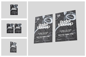Wall Poster Mockup, an Advertising Mockup by Hazzpro_Std