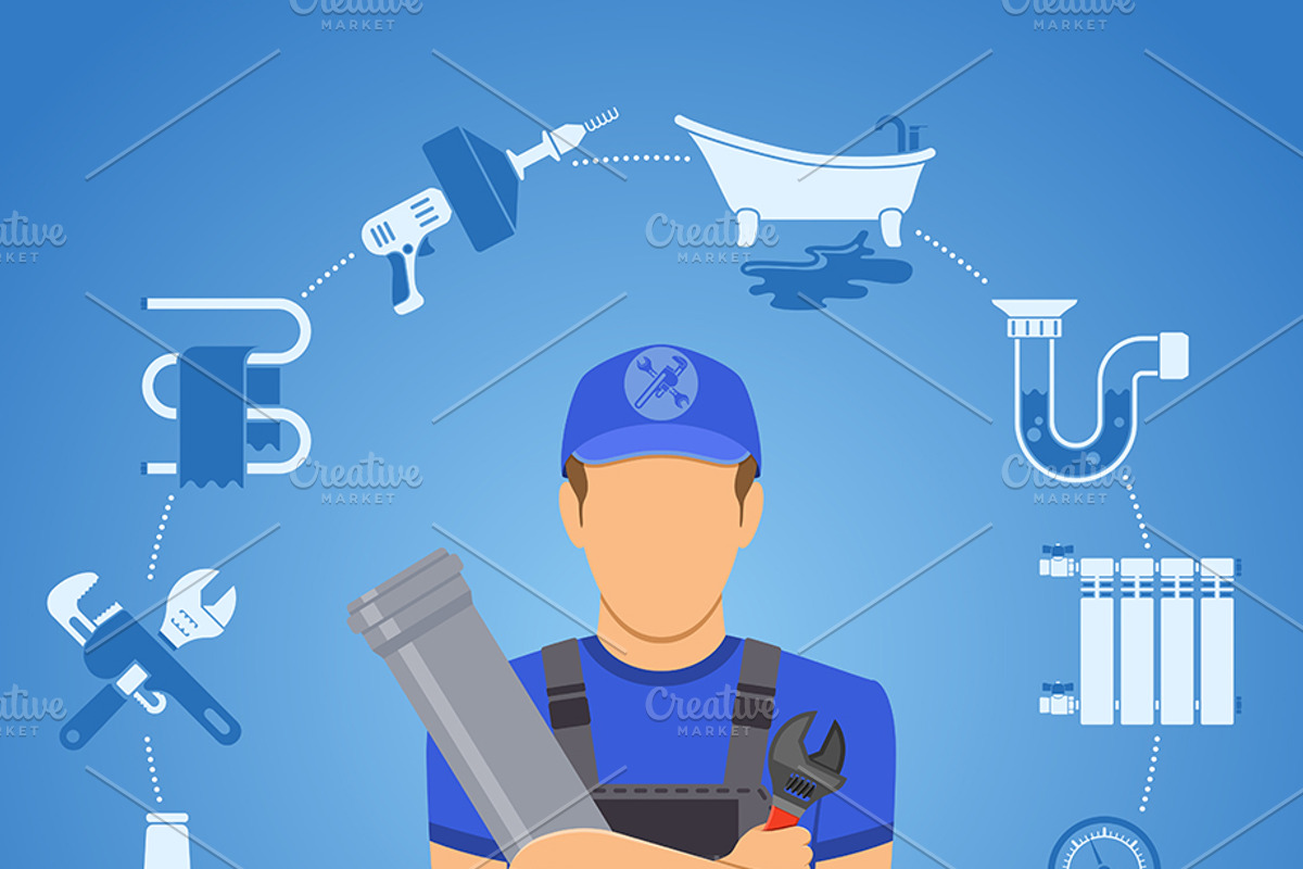 Plumbing Services Themes, a Technology Illustration by TAlex (Photo 3 of 7)