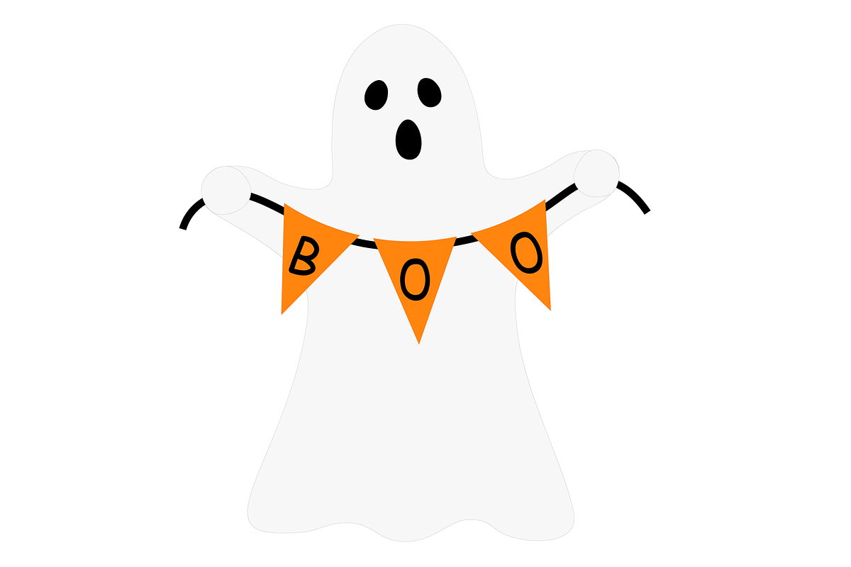 Halloween Ghost with pumpkin clipart, an Illustration by IrinaShishkova (Photo 5 of 5)