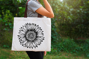 Sunflowers Outline Drawings