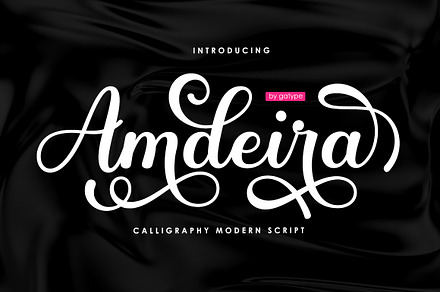 Amdeira Script, a Script Font by Gatype