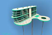 Futuristic Architecture Skyscraper #, an Architecture 3D Model by Daniel Mikulik (Thumbnail 1 of 11)