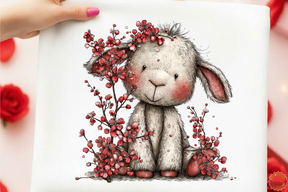 Whimsical Easter Goat Clipart, an Illustration by designcity5 (Photo 3 of 5)