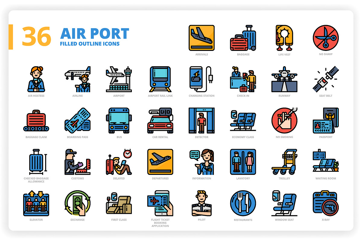 3,600 Icons x3 Styles, an Outline Icon by monkik (Photo 20 of 299)