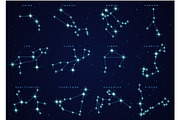 Zodiac constellations 3 maps, an Illustration by kotoffei (Thumbnail 3 of 4)