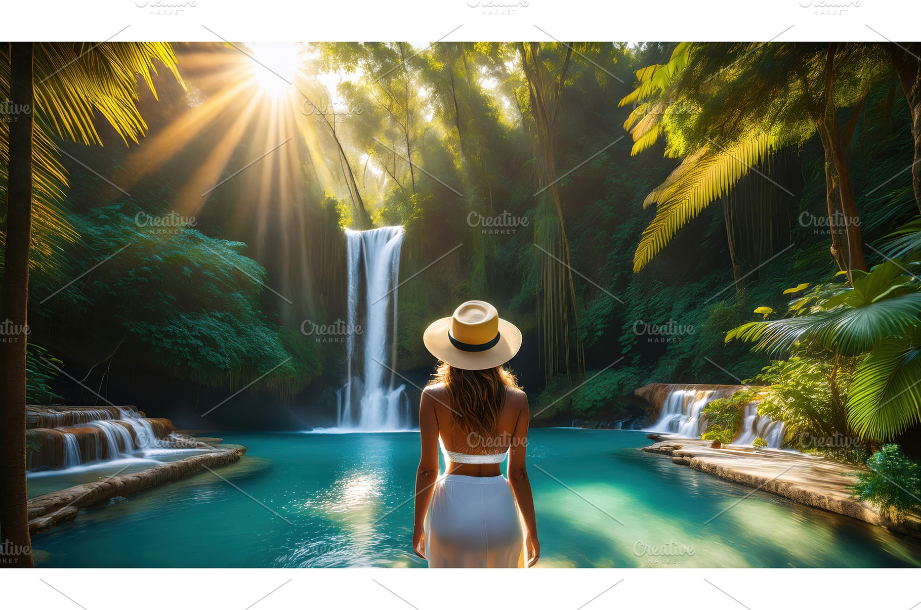 A stunning tropical waterfall, a Beauty & Fashion Photo by Igor Tichonow