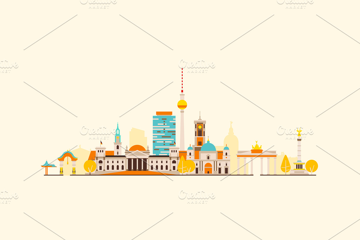 Berlin skyline, a Work Illustration by GlebTagirov (Photo 1 of 4)