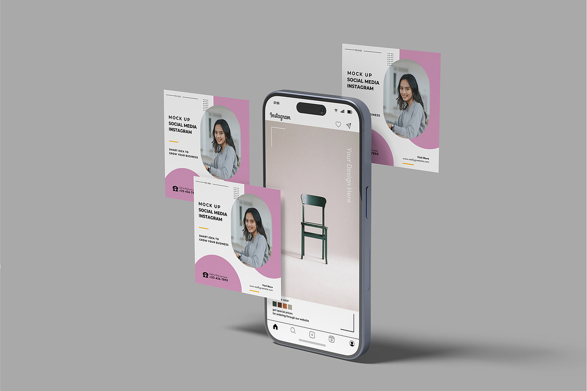 Mobile Social Media Post Mockup, a Social Media Template by rizalamora (Photo 8 of 11)