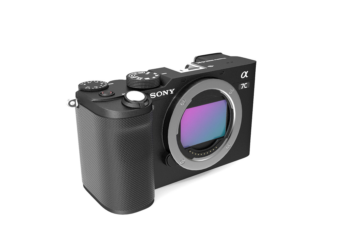 Sony A7C Compact Full-Frame Mirrorle, an Object 3D Model by Tedi Permana (Photo 5 of 12)