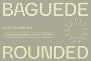 Baguede Rounded, a Sans Serif Font by Craft Supply Co. (Thumbnail 1 of 8)