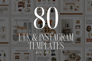 80 Canva LTK Instagram Bundle