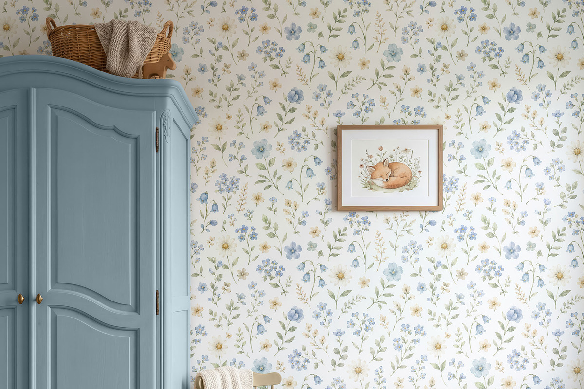 Nursery Wallpaper Mockup PSD, a Household Mockup by 1001 mockups (Photo 9 of 12)