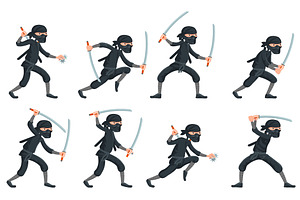 Japanese secret assassin ninja