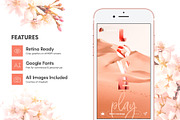 Instagram Stories - Blush Emotions, a Social Media Template by The Wedding Shop (Thumbnail 6 of 8)