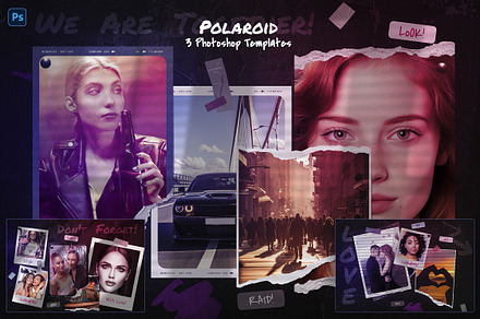 Polaroid Photo Templates, a Design Template by Andrew Skoch Design
