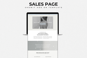 Sales Page Showit Add On Template