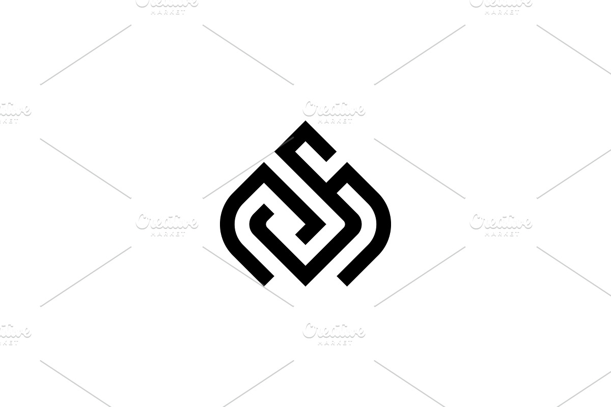 Creative SM MS Letter Logo Template, a Branding & Logo Template by MenkType Studio (Photo 3 of 3)