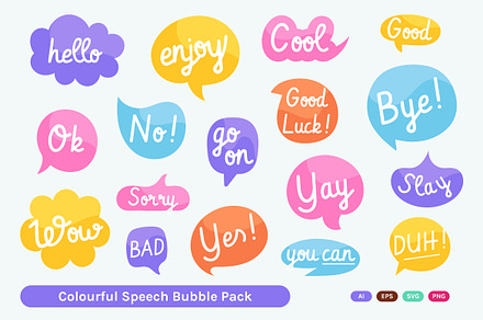 Bubble Speech Illustration Pack