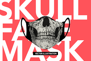 Skull FaceMask Vector Illustration