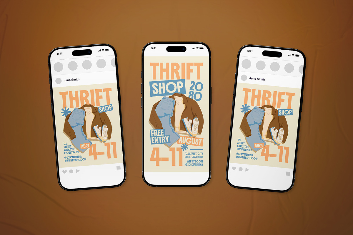 Thrift Shop Event Flyer Set, a Flyer Template by The Good Store (Photo 2 of 2)