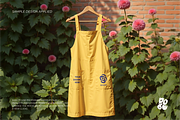 Yellow Apron Mockup Set, a Household Mockup by DOBE Studio (Thumbnail 8 of 10)