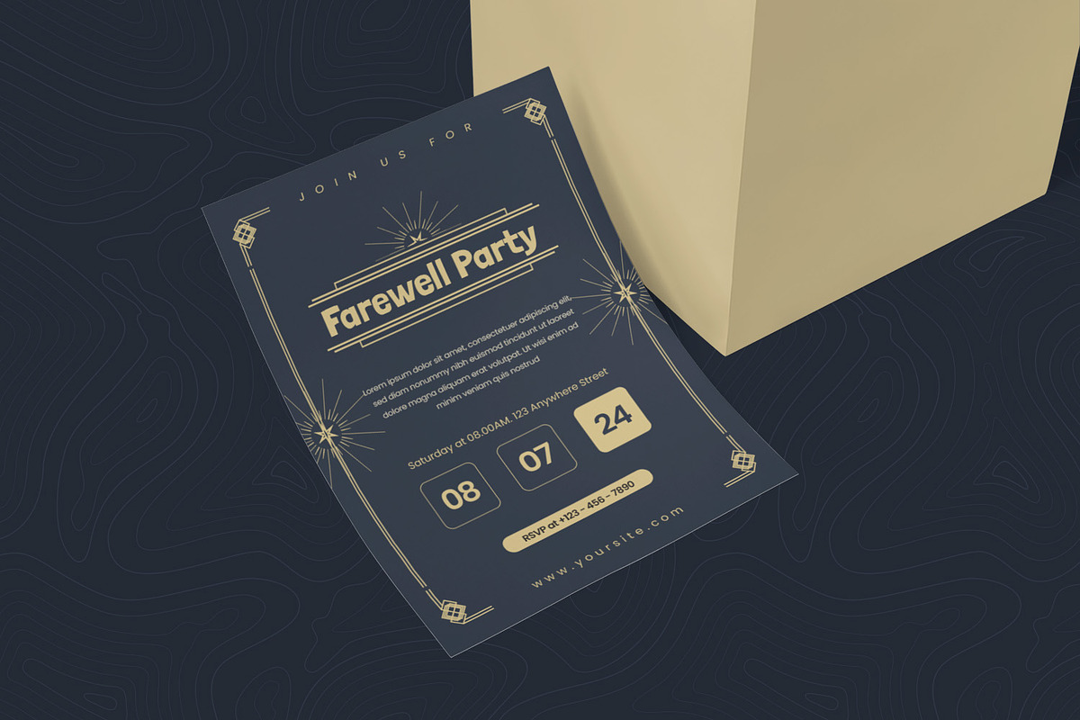 Farewell Party Event Invitation, an Invitation Template by Esensifiksi.studio (Photo 2 of 2)