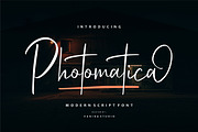 Photomatica - Modern Script, a Script Font by VUNIRA (Thumbnail 1 of 6)