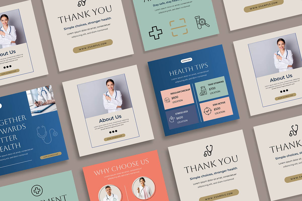 Medical Social Media Post Design preview 2