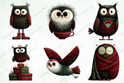 Whimsical & Quirky Owl Clipart, an Illustration by Creative Art (Thumbnail 4 of 10)