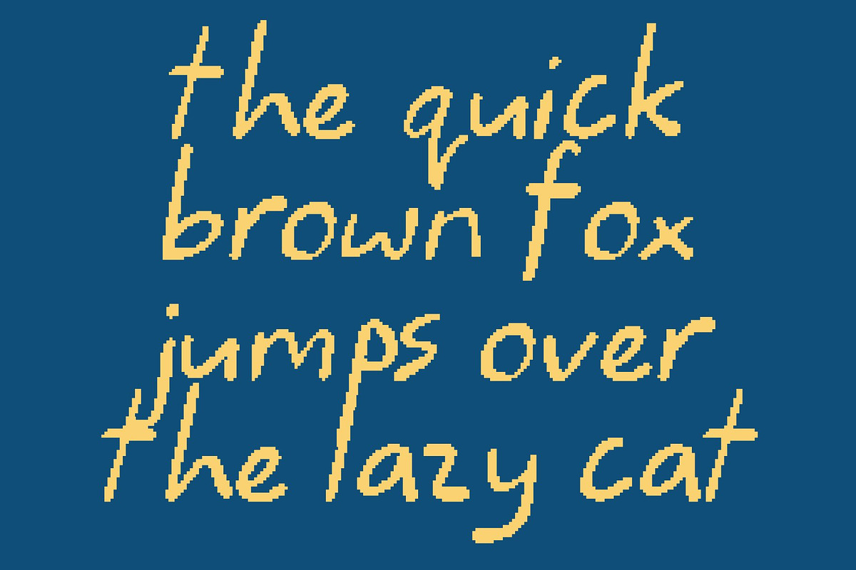 CS Buckle Pixel, a Handwritten Font by Craft Supply Co. (Photo 6 of 8)