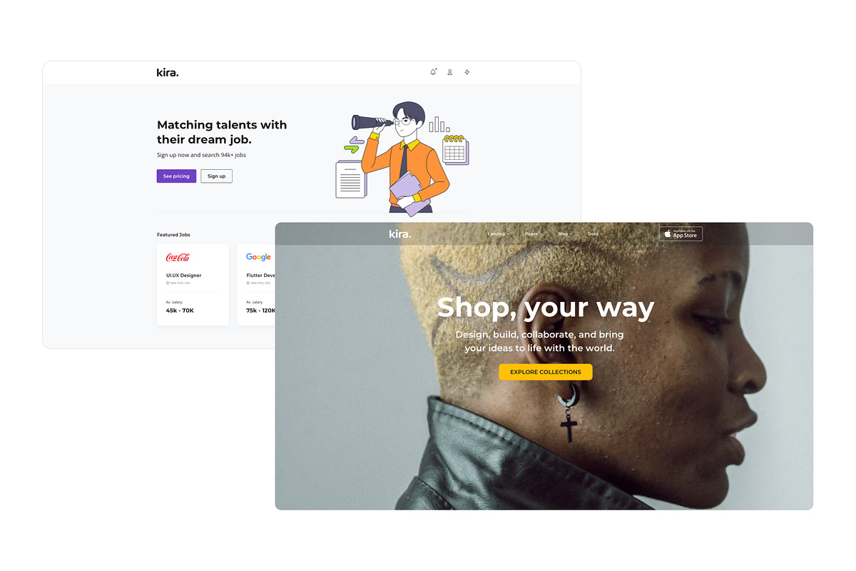 Kira - Mini Design System, an UI Kit Template by Fabrx Design (Photo 5 of 6)