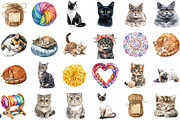 Knitting & Crochet Watercolor Clipar, an Illustration by Sublimation Artist (Thumbnail 2 of 6)
