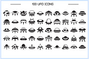 Bundle of UFO and Spaceship Icons, an Icon by Designfour (Thumbnail 3 of 7)