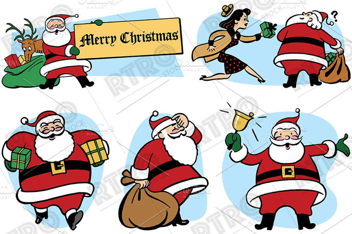RTRO Santa Claus 7, an Illustration by RTRO Stock (Photo 4 of 5)