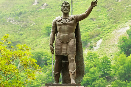 King Pelayo Sculpture at Covadonga
