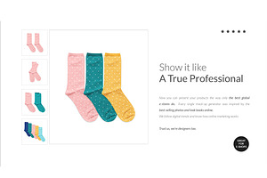 Socks Mockup Generator Mock-ups Set