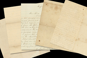 Vintage Handwritten Letter Overlays