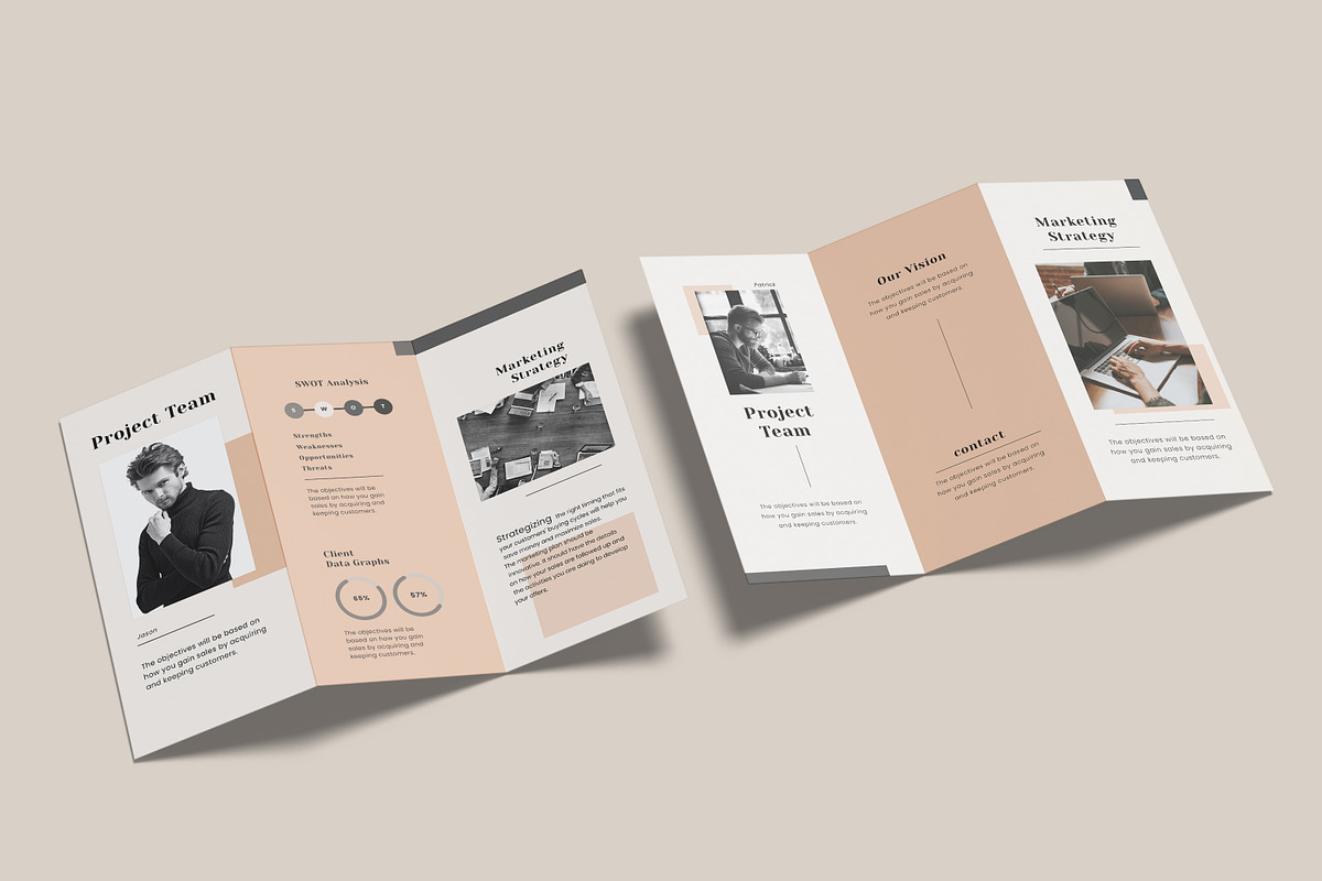 A4 Trifold Brochure Mockup Bundles, a Brochure Template by Graphic Aesthetic (Photo 12 of 20)