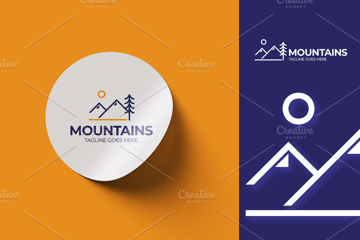 Mountain Logo Template, a Branding & Logo Template by Logo Lab (Photo 1 of 4)