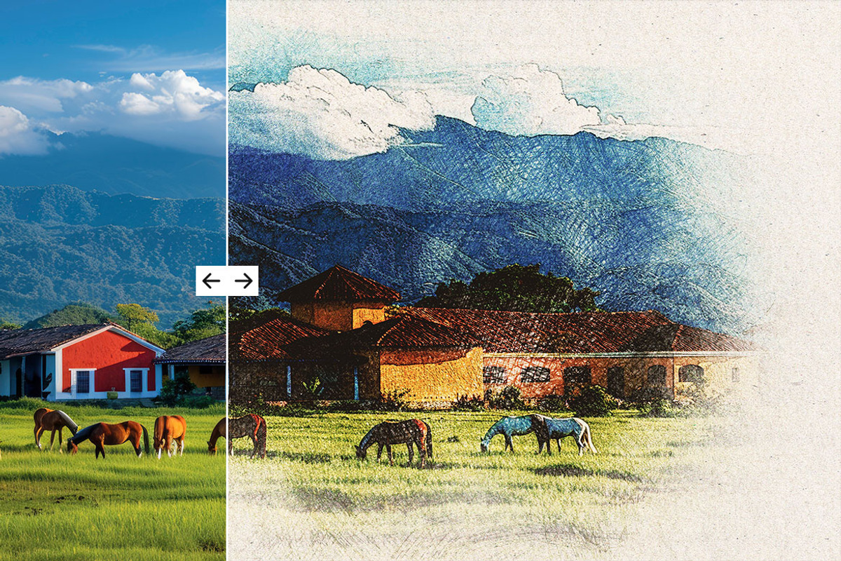 Colored Pencil Photo Effect, a Layer Style Add-On by dokudokunomi (Photo 5 of 5)