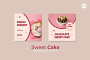Sweet Cake Instagram Post, a Social Media Template by CavenArt (Thumbnail 2 of 5)