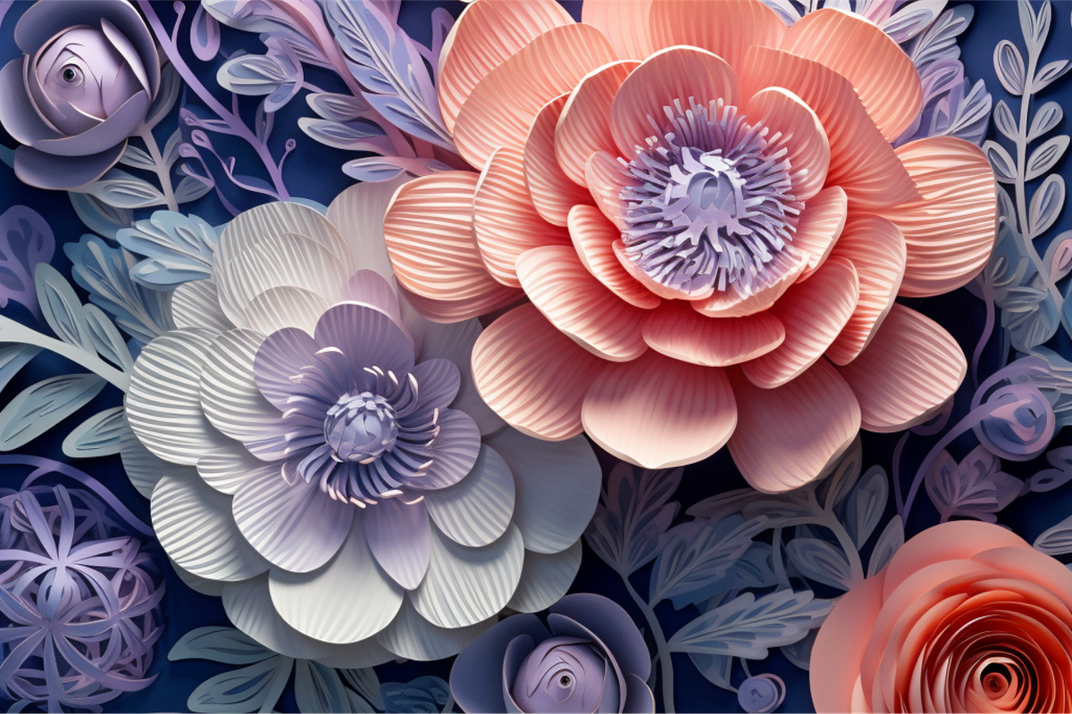 Stunning 3D Flower Backgrounds, a Graphic by Whiskey Bee Boutique (Photo 6 of 11)