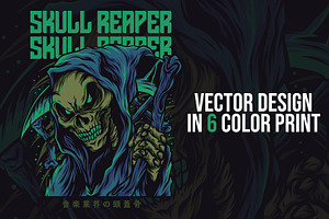 Skull Reaper Illustration