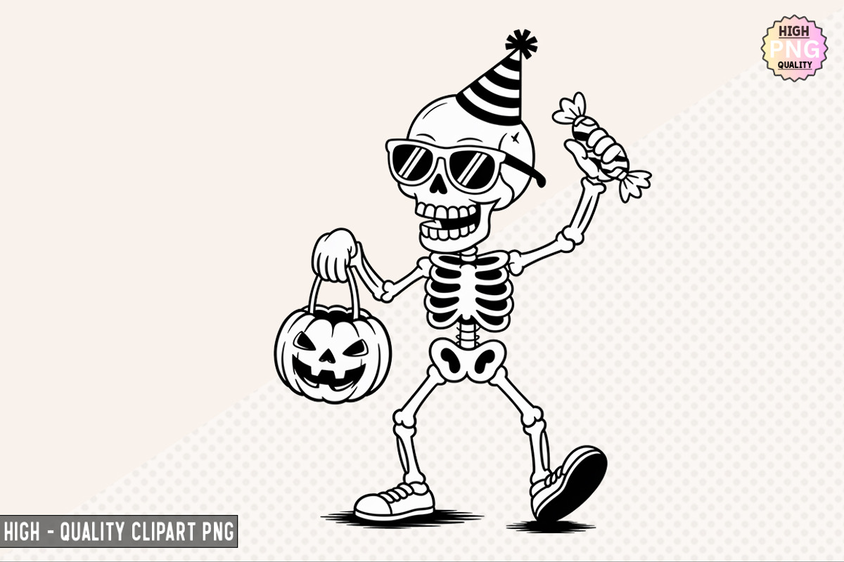Halloween Skeleton Bundle, a Graphic by crative8112 (Photo 7 of 9)