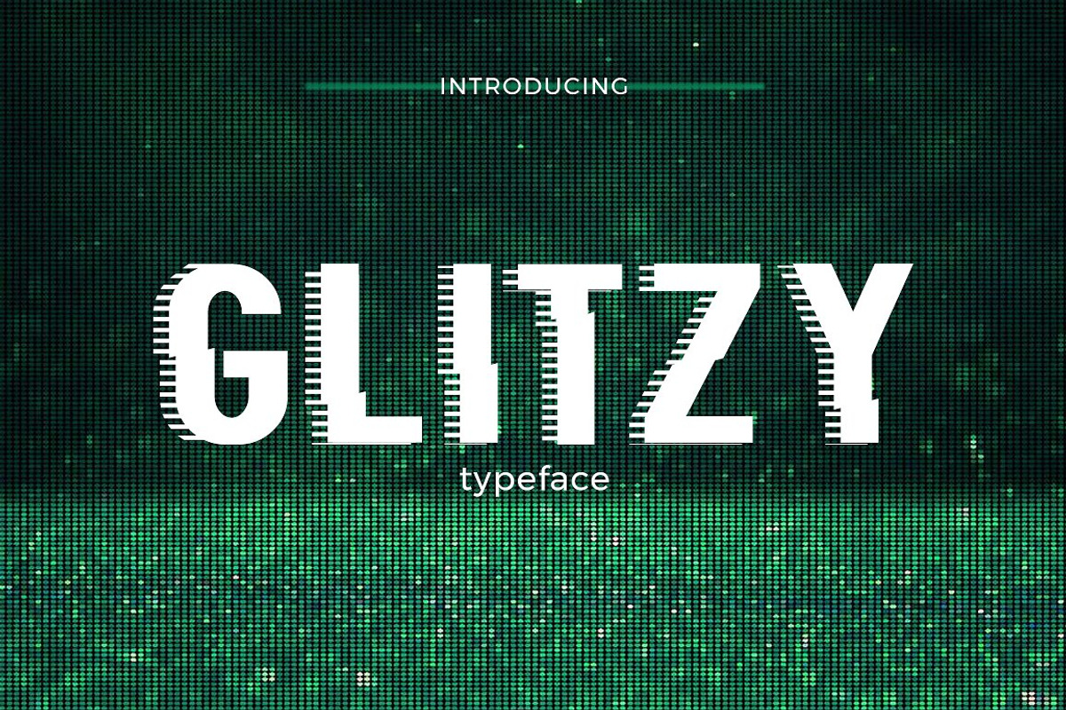 Glitzy Typeface